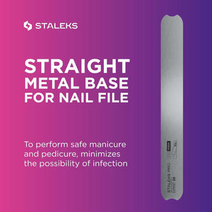 Straight metal base for nail file EXPERT 20