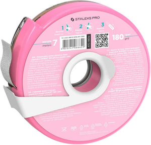 Disposable white abrasive tape papmAm EXPERT 180 grit in a plastic case