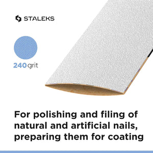 Disposable white abrasive tape papmAm EXPERT 240 grit in a plastic case