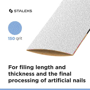 Disposable white abrasive tape papmAm EXPERT 150 grit in a plastic case